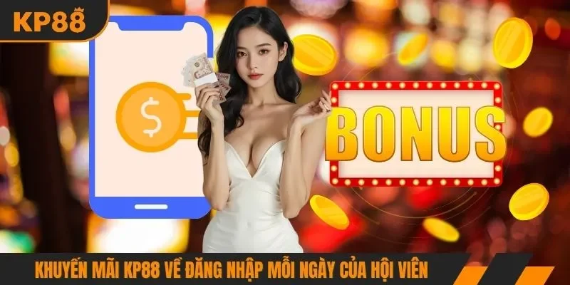 Khuyến mãi KP88 về đăng nhập mỗi ngày của hội viên