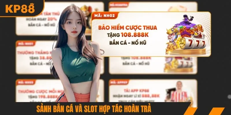 Sảnh bắn cá và slot hợp tác hoàn trả